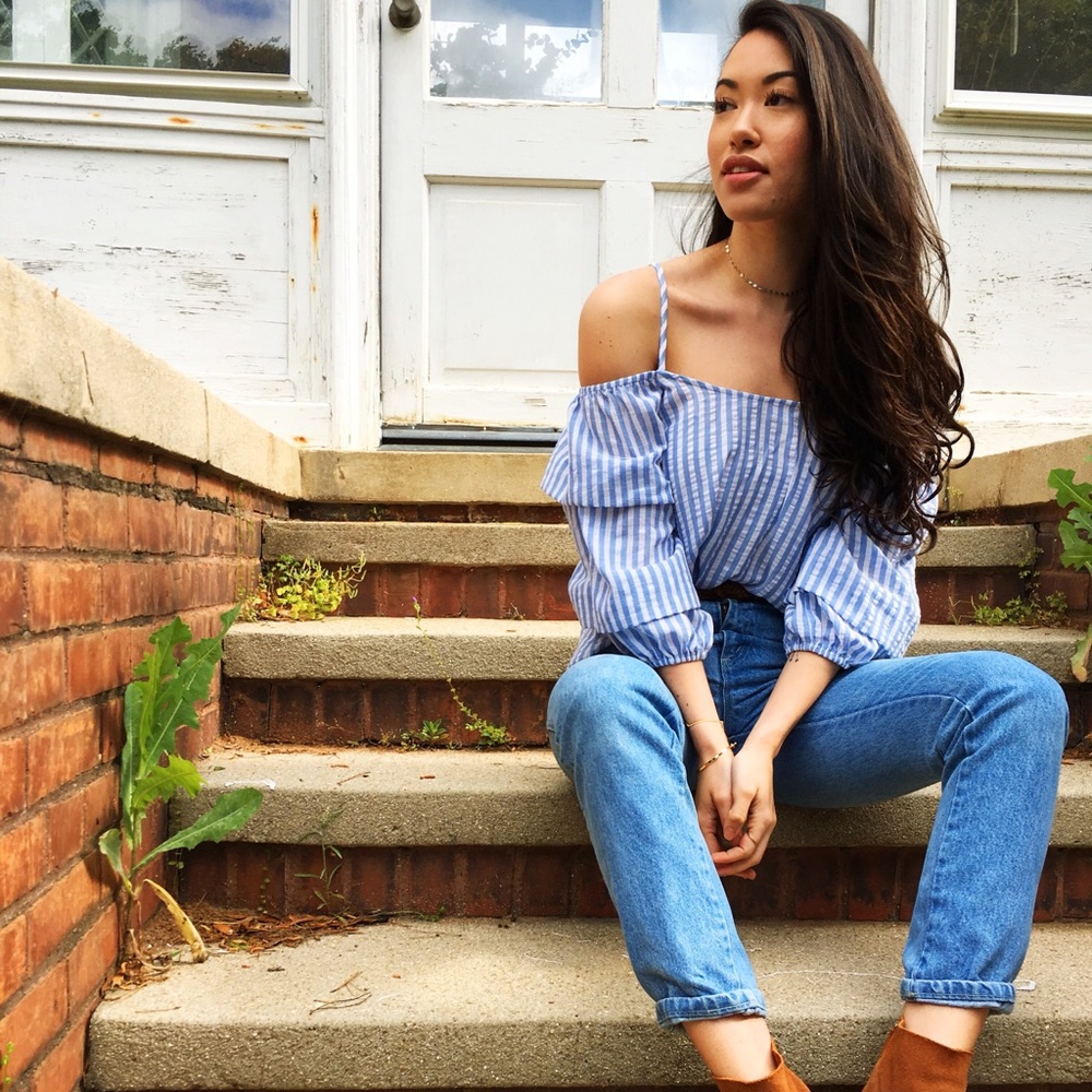 Off the shoulder blouse